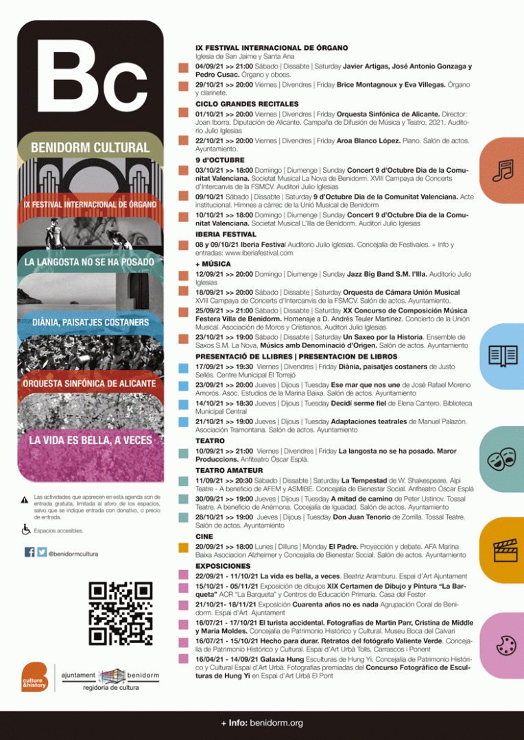 Programación septiembre y octubre 2021 