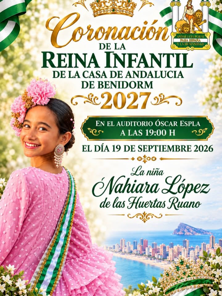 Coronación Reina Infantil Casa de Andalucía
