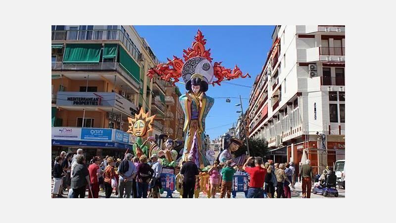 Benidorm se dispone a vivir las fiestas falleras tras la plantà de sus tres monumentos