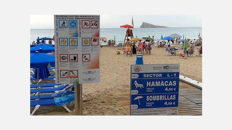 Benidorm informa sobre cómo pasar un buen día de playa y alerta de actividades no autorizadas