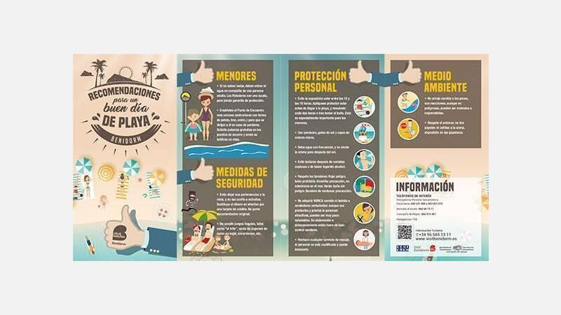 Benidorm informa sobre cómo pasar un buen día de playa y alerta de actividades no autorizadas