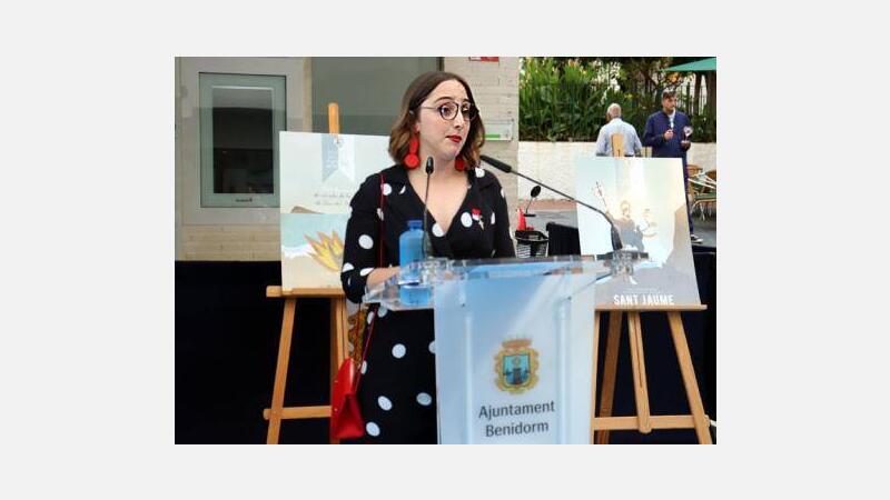 Benidorm presenta su cartel anunciador de les Festes Majors Patronals 2018, obra de la artista Marina Sanchís