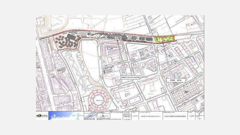 Benidorm ejecutará una nueva fase del Parque dels Ametlers, completando el itinerario peatonal paralelo al TRAM