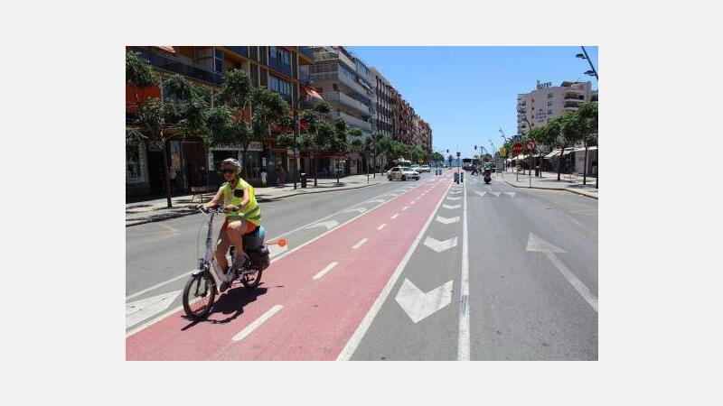 Benidorm saca a licitación las obras de otros 11 Km de carriles bici y eleva a 80 Km su anillo ciclista 