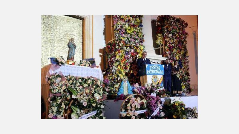 La Mare de Déu del Sofratge, indemne a las llamas en la escenificación del Hallazgo