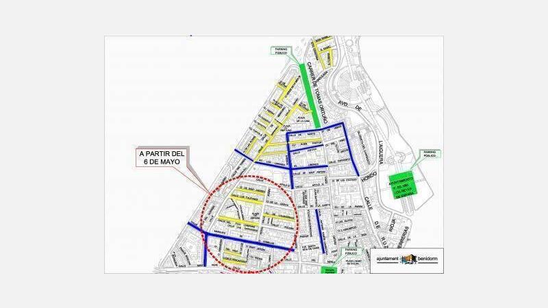 La ‘Zona de Residentes’ suma a partir del 6 de mayo cerca un centenar de nuevas plazas en la zona Centro