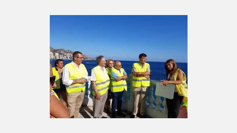 Ayer tarde comenzaron las visitas a las actuaciones arqueológicas en el Castell