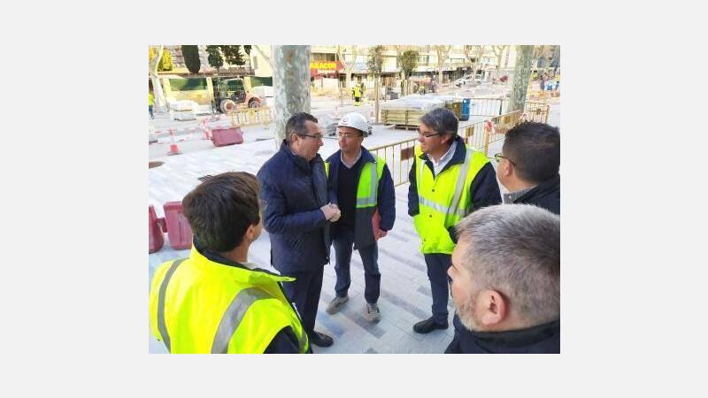 Esta semana quedará abierta al tránsito peatonal la acera Sur de la Avenida del Mediterráneo