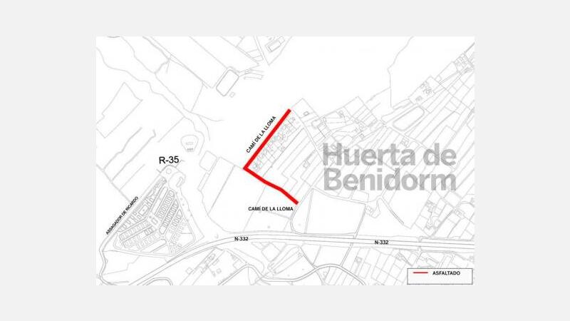 El Ayuntamiento asfaltará el Camí de la Lloma y dotará a la Huerta de más farolas solares