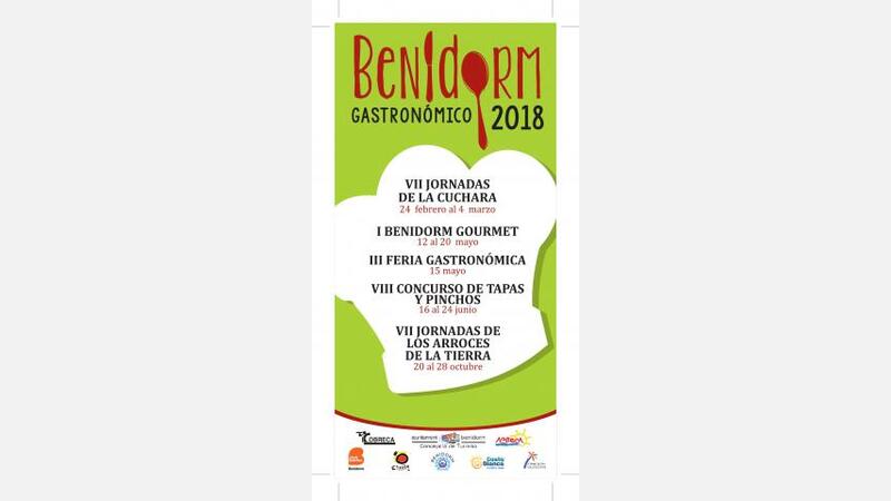Cartel Benidorm gastronómico 2018