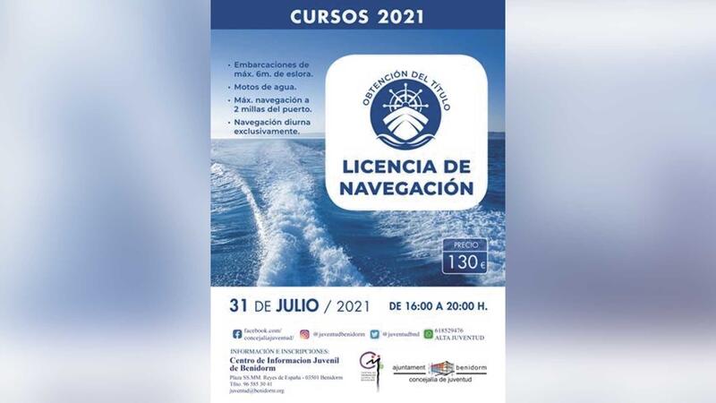 Curso para la obtención de la licencia de navegación en Benidorm