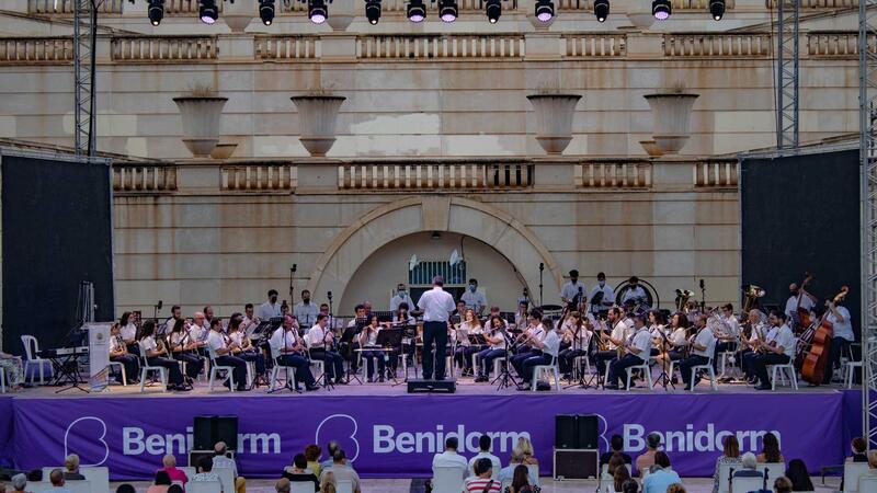Audición de la Banda Sinfónica de la Unió Musical de Benidorm en los ‘Concerts d’Estiu’