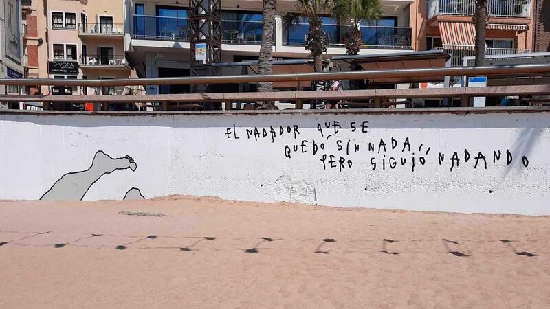 Tito Pérez Mora presenta en el Torrejó su libro y un mural en la playa de Levante