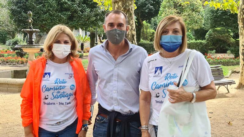 La ruta jacobea a remo y a pie de Anémona llega el sábado a Santiago de Compostela