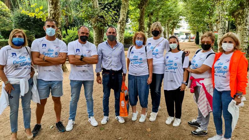 La ruta jacobea a remo y a pie de Anémona llega el sábado a Santiago de Compostela