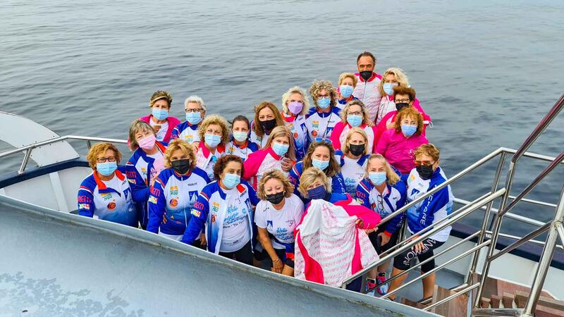 La ruta jacobea a remo y a pie de Anémona llega el sábado a Santiago de Compostela
