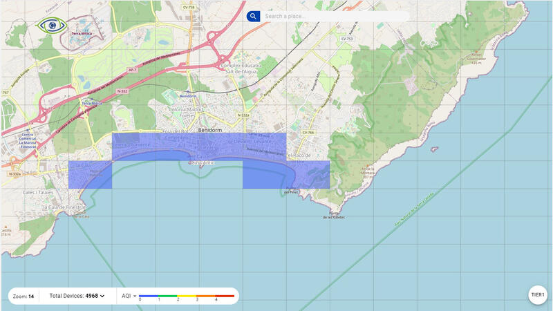 Benidorm instala una red de sensores para monitorizar la calidad del aire en la ciudad 