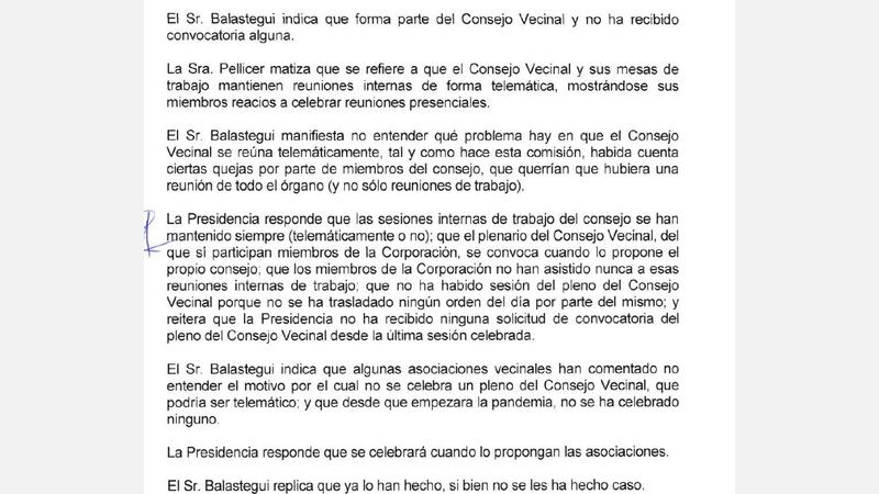 Ciudadanos acusa al PP de controlar la participación ciudadana excluyendo a la oposición del Consejo Vecinal