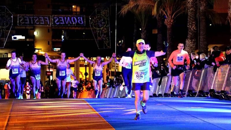 David Magán and Mª Ángeles Magán, winners of Benidorm Half Marathon