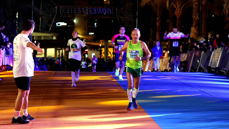 David Magán and Mª Ángeles Magán, winners of Benidorm Half Marathon