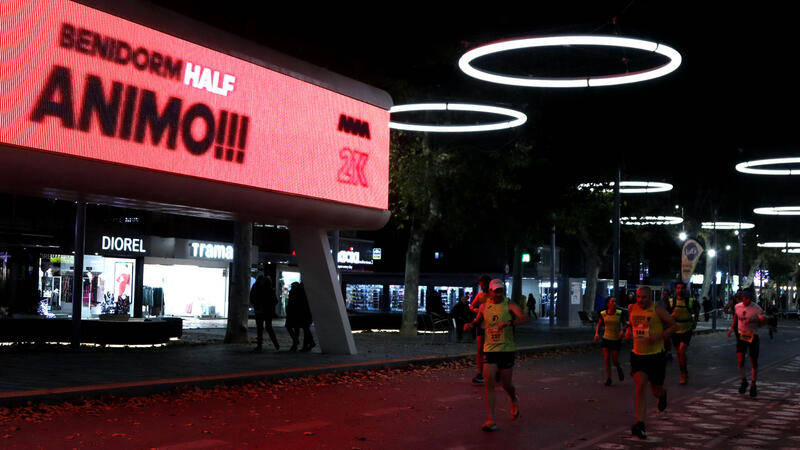 David Magán and Mª Ángeles Magán, winners of Benidorm Half Marathon