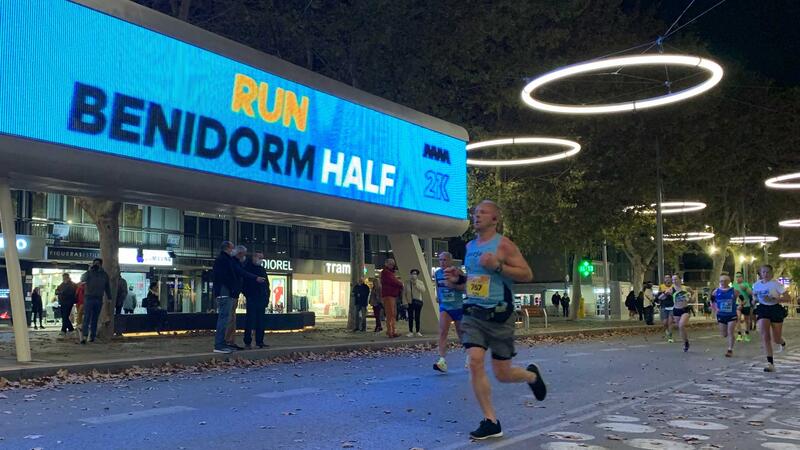 David Magán and Mª Ángeles Magán, winners of Benidorm Half Marathon