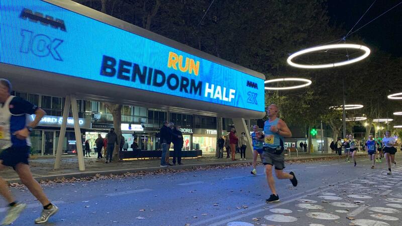 David Magán and Mª Ángeles Magán, winners of Benidorm Half Marathon