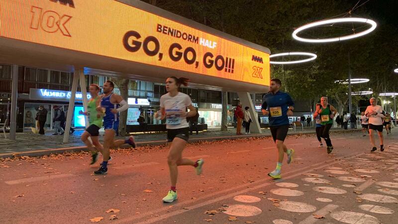 David Magán and Mª Ángeles Magán, winners of Benidorm Half Marathon