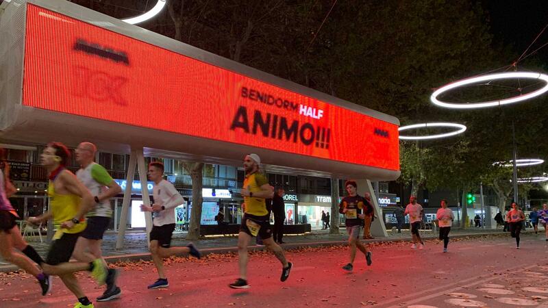David Magán and Mª Ángeles Magán, winners of Benidorm Half Marathon