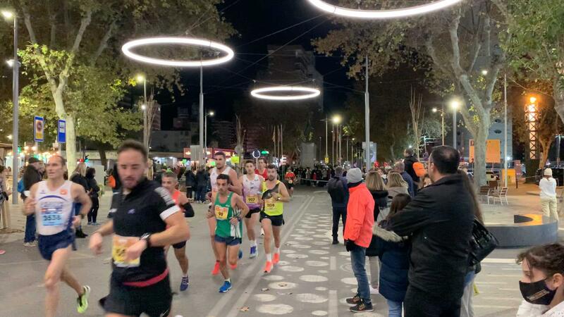 David Magán and Mª Ángeles Magán, winners of Benidorm Half Marathon