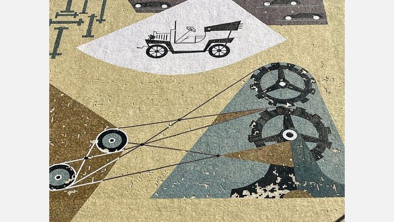 Ciudadanos alerta de la desaparición paulatina del mosaico del artista alicantino Manuel Baeza en Benidorm