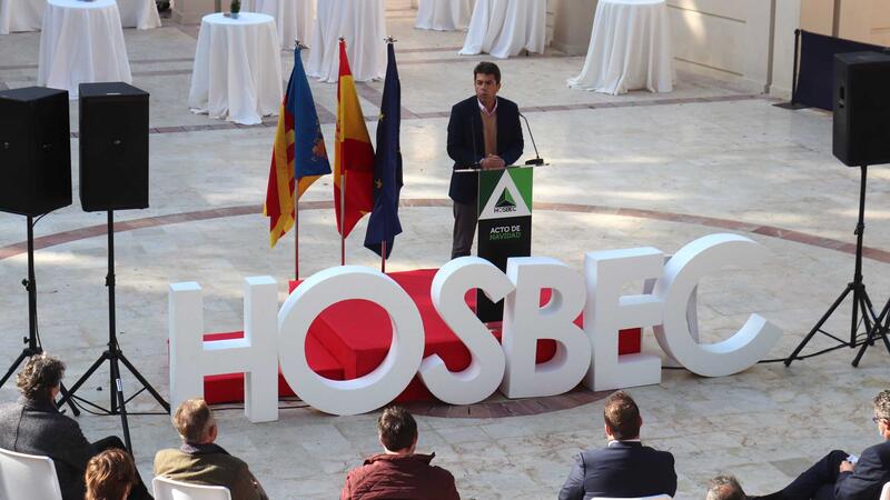 Toni Pérez en el acto de Hosbec