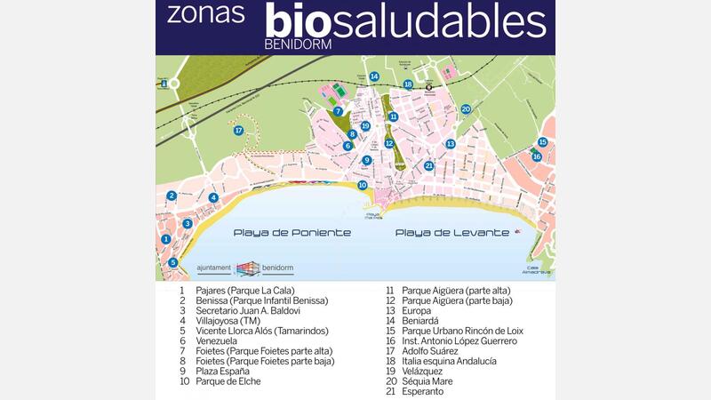 Benidorm «suma» una nueva zona biosaludable en la calle Esperanto