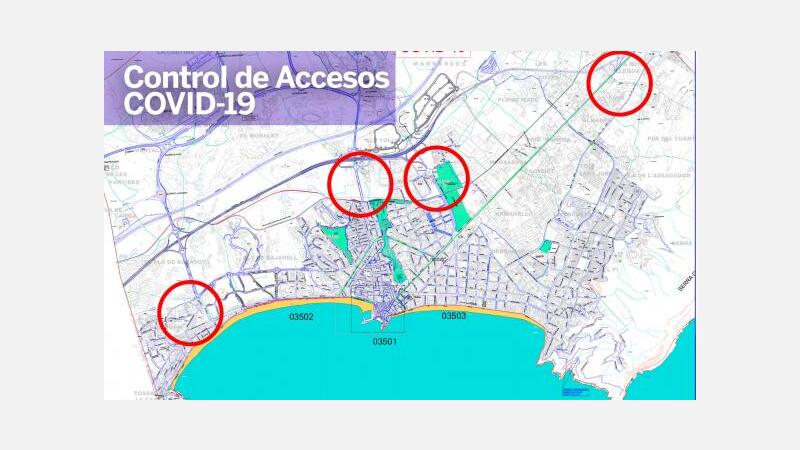 Benidorm organiza su cierre perimetral de fin de semana