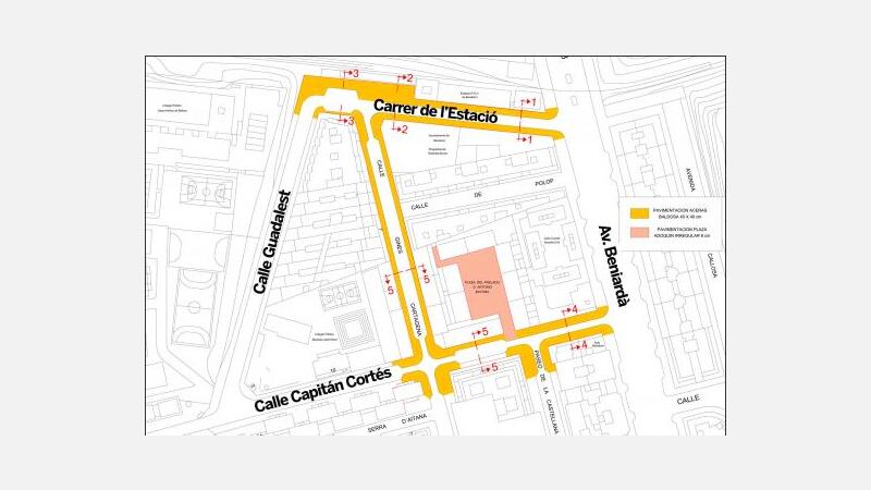La Edusi arranca en Foietes con la urbanización de Capitán Cortés, Estació y Ginés Cartagena