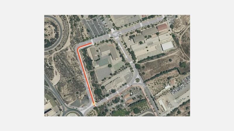 Abierto el nuevo vial de acceso al complejo escolar y deportivo del Salt de l’Aigua
