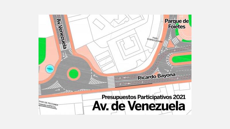 Un tráfico más fluido y mejoras en accesibilidad y seguridad gracias a la futura rotonda de Av. de Venezuela