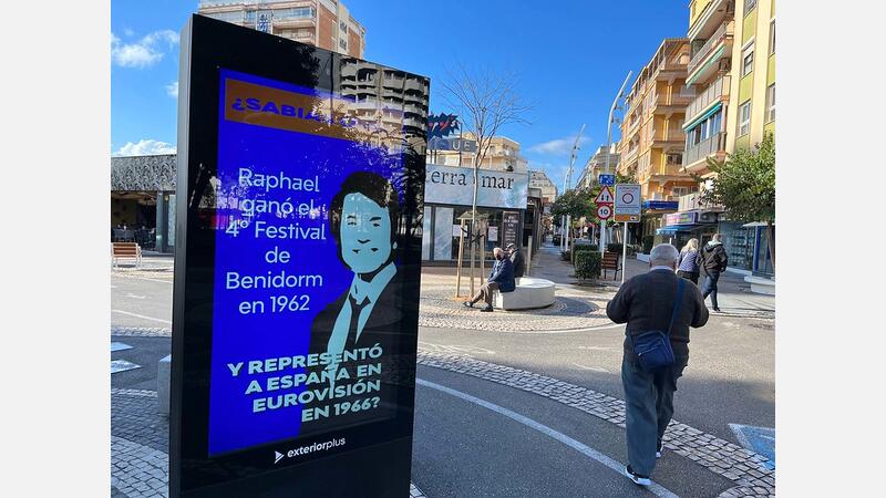 El Ayuntamiento instala pantallas en el Paseo de Levante para seguir este sábado la final del Benidorm Fest