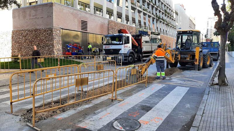 Benidorm inicia las obras de renovación de infraestructuras en la calle Jaén