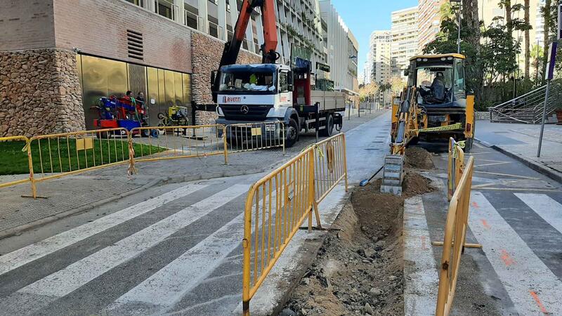 Benidorm inicia las obras de renovación de infraestructuras en la calle Jaén