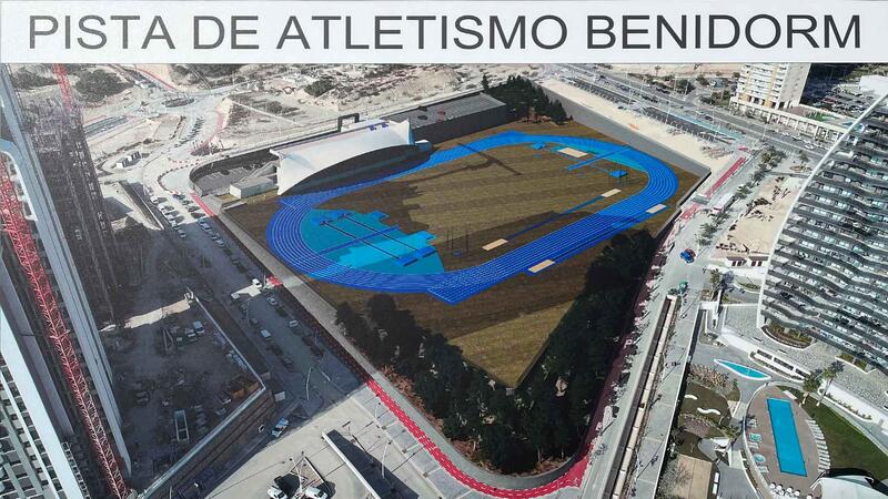 Benidorm tendrá una nueva pista de atletismo homologada en el sector 2/1 Poniente para volver a ser referencia en competiciones deportivas