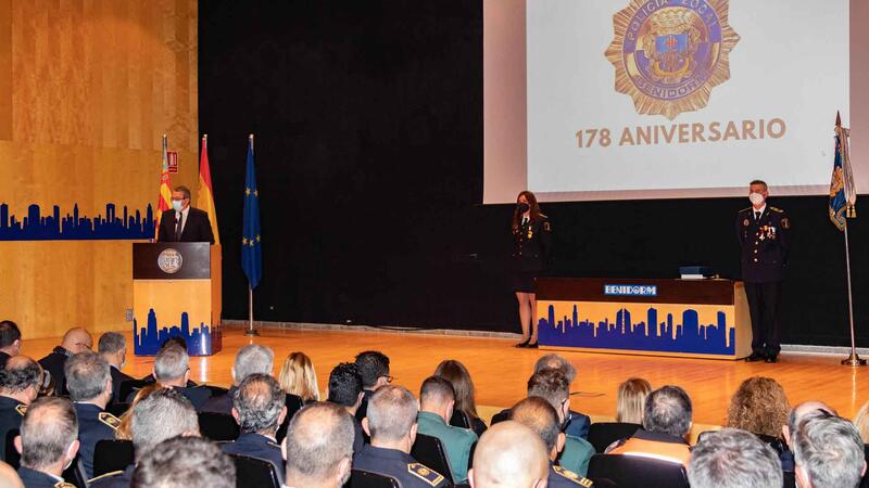 Benidorm commemorates the 178th anniversary of its Local Police