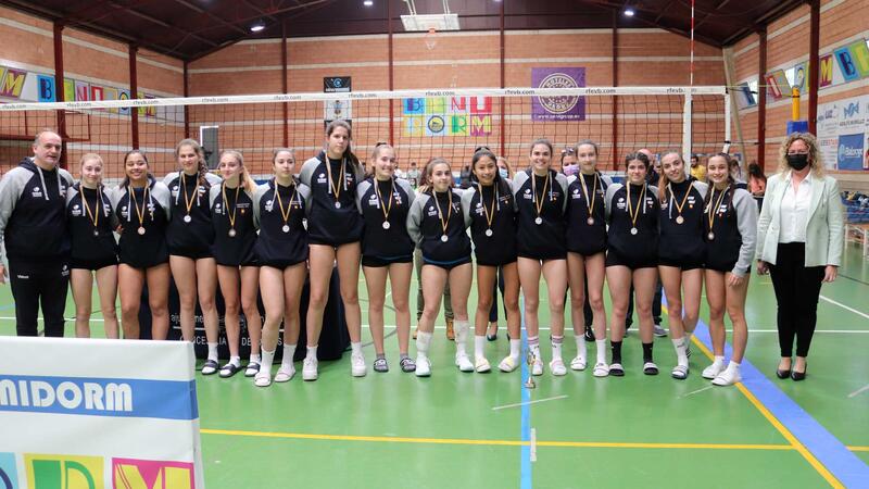 El CV Platges de Benidorm, subcampió del Campionat Autonòmic juvenil de voleibol femení