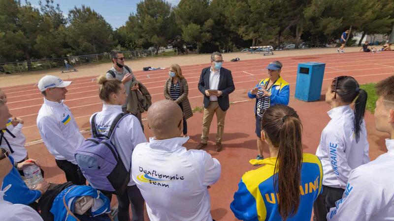 El equipo ucranio sordolímpico se entrena en Benidorm