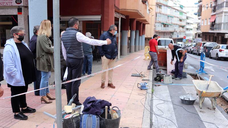 Benidorm carries out works to improve accessibility and renews the sewage system and lighting in the neighborhood of El Campo