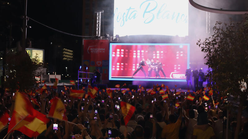 Benidorm gives all its support to Chanel and Eurovision contest