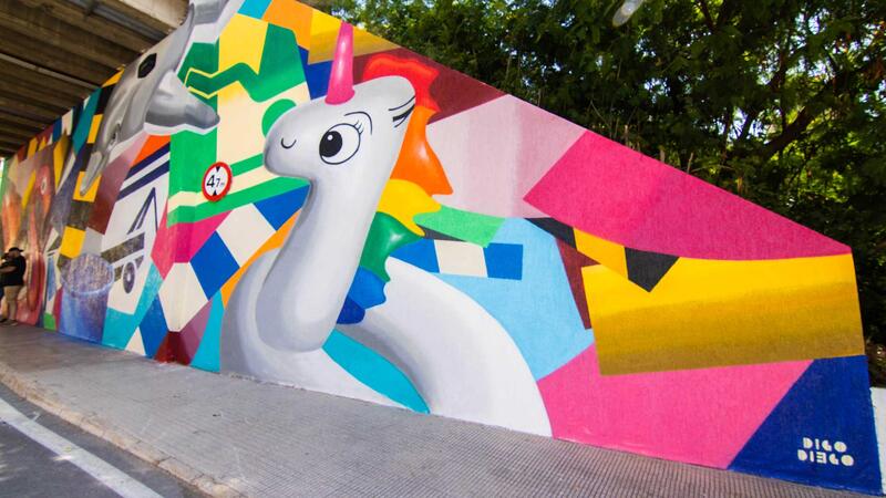 Un mural en la Cala de Benidorm per a protegir el Medi Ambient