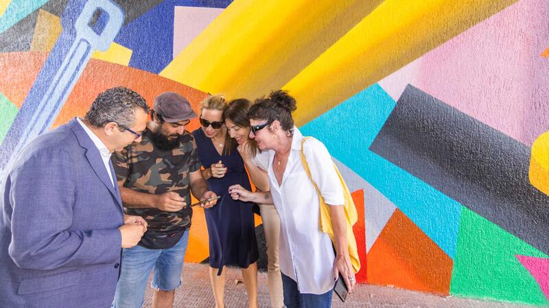 Un mural en la Cala de Benidorm per a protegir el Medi Ambient
