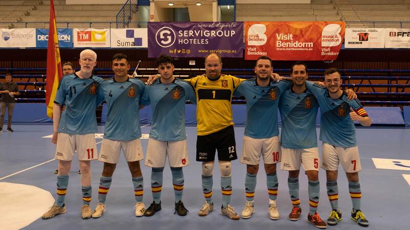 Espanya supera a Anglaterra en la final de futbol sala per a cecs del Costa Blanca Cup
