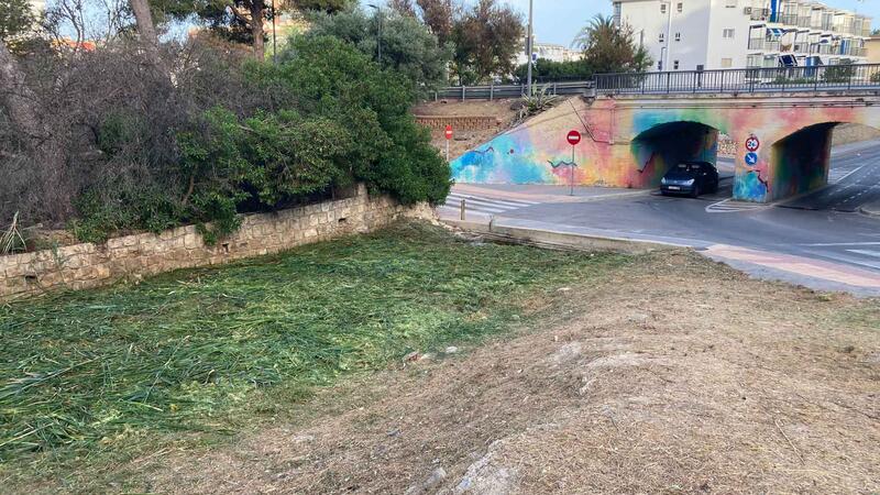 Benidorm escomet la neteja dels trams urbans dels barrancs per a minimitzar els efectes de possibles pluges torrencials